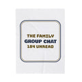 Funny Christmas Throw Blanket Family Group Chat 184 Unread