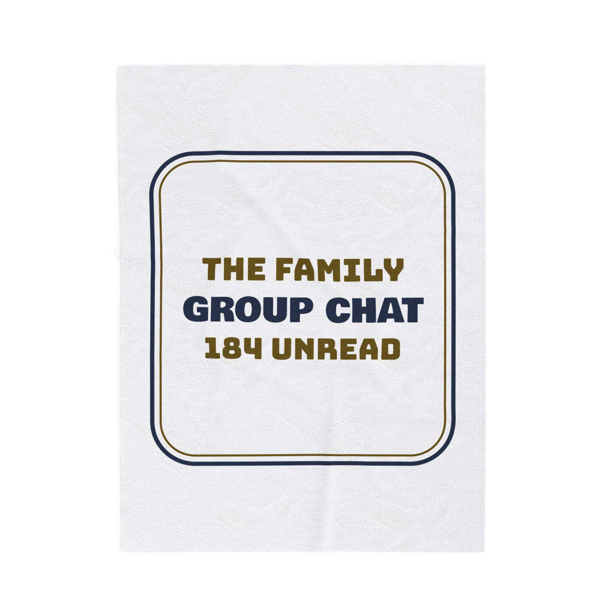 Funny Christmas Throw Blanket Family Group Chat 184 Unread