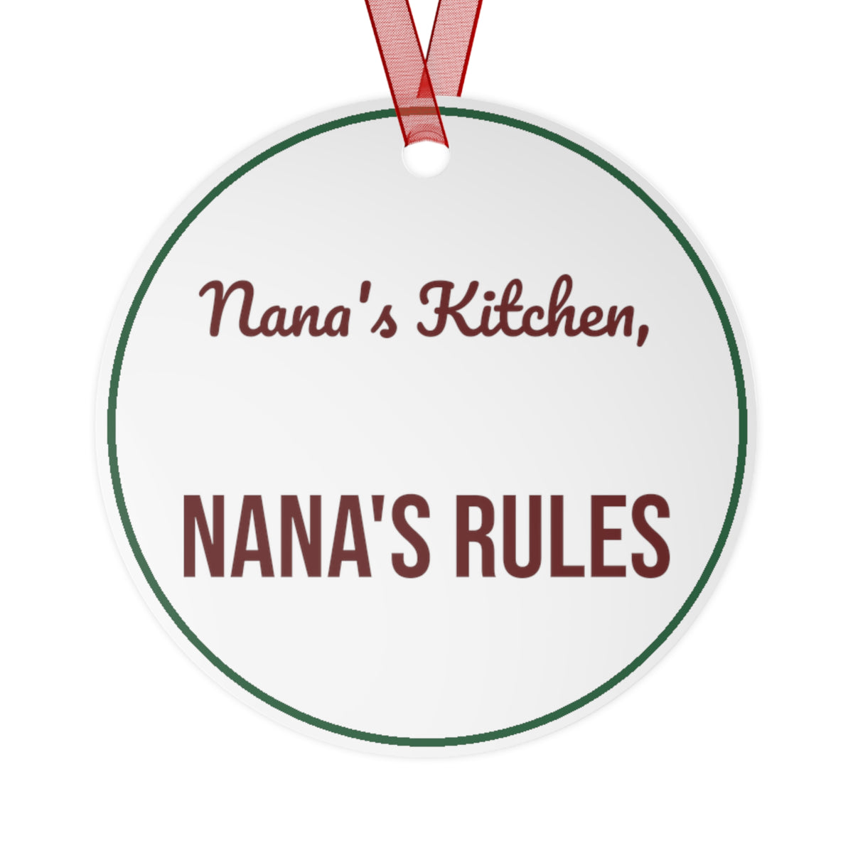 Christmas Ornament Nana's Kitchen Nana's Rules For Grandma
