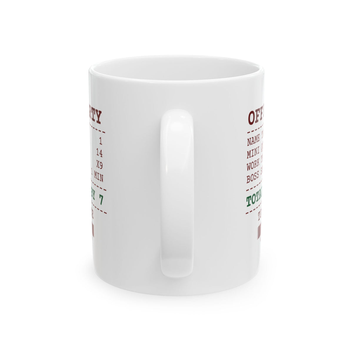 Funny Christmas Coworker Coffee Mug Mini Quiches 14 Office Party Receipt