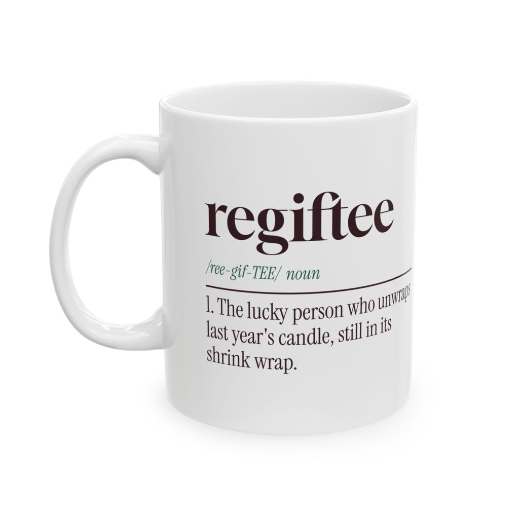 Funny White Elephant Coffee Mug Regiftee Definition For Yankee Swap
