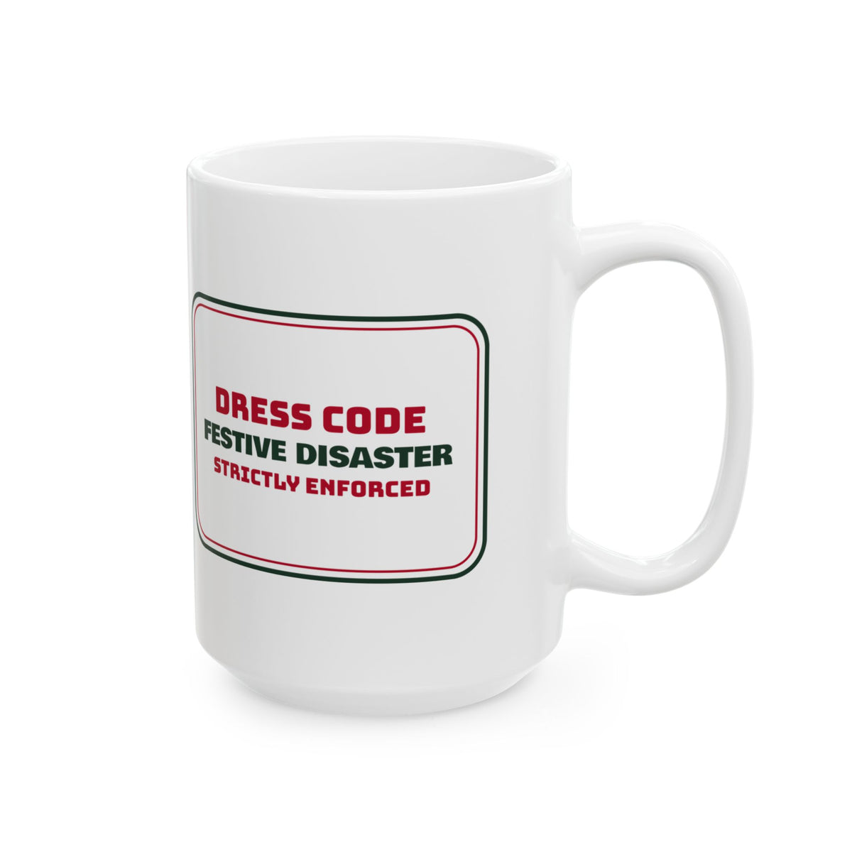 Funny Ugly Sweater Party Coffee Mug Dress Code Festive Disaster