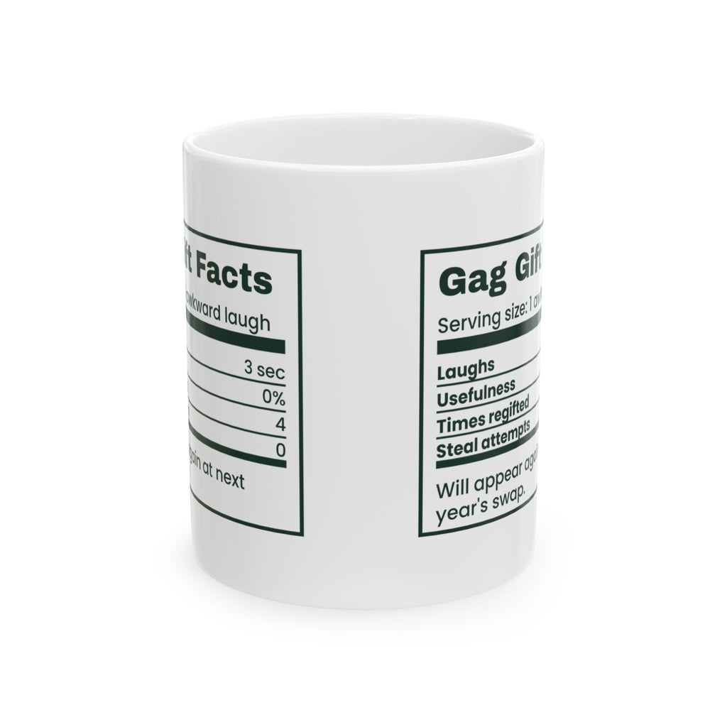 Funny White Elephant Coffee Mug Gag Gift Facts Back Again Next Year