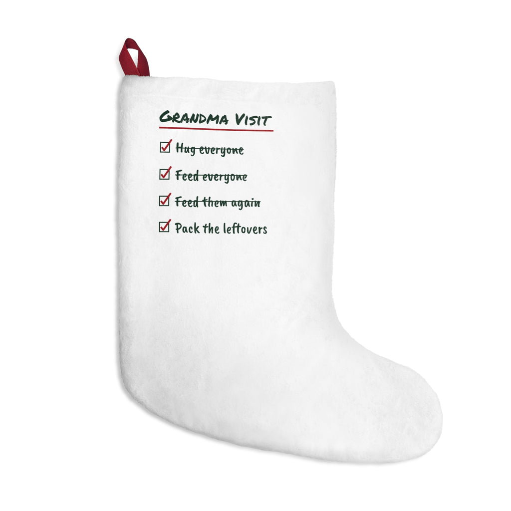 Funny Christmas Stocking Grandma Visit Pack The Leftovers For