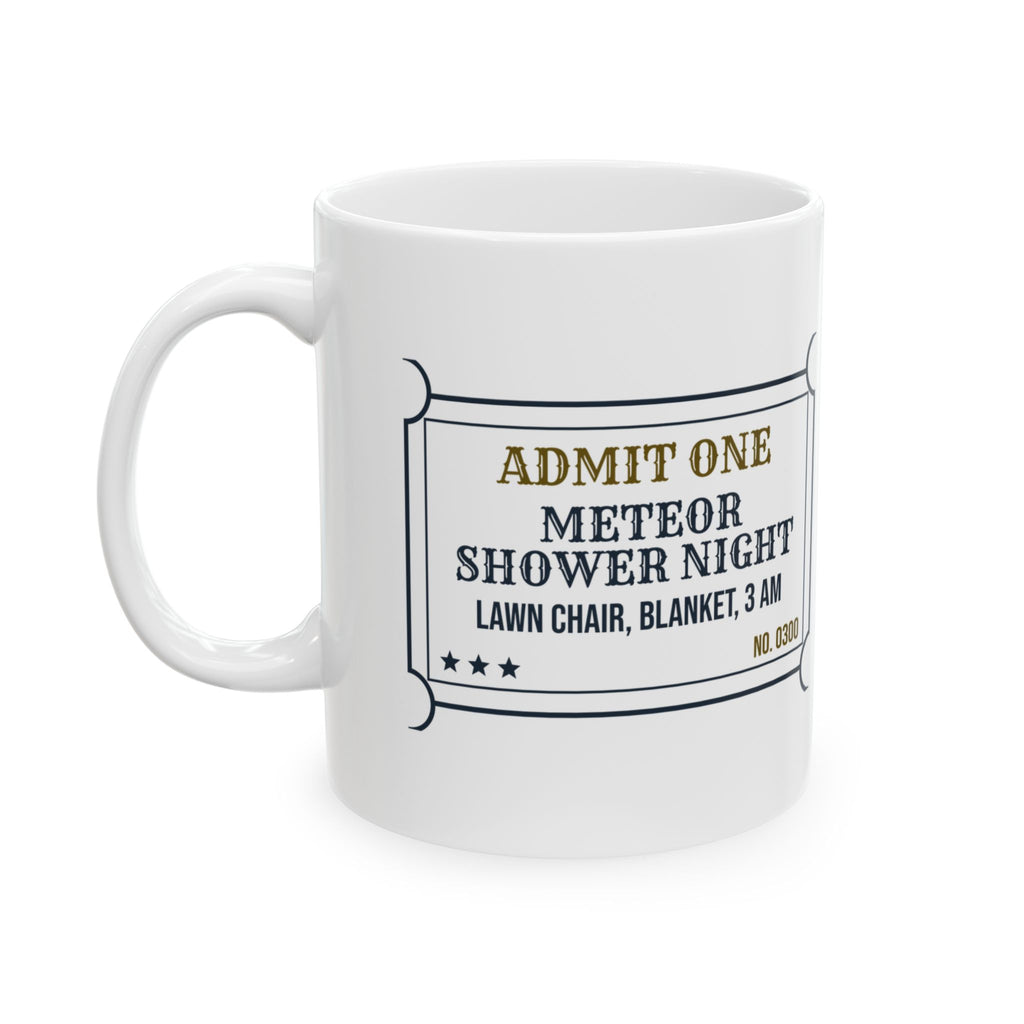 Funny Astronomy Coffee Mug Meteor Shower Night Lawn Chair At 3 AM