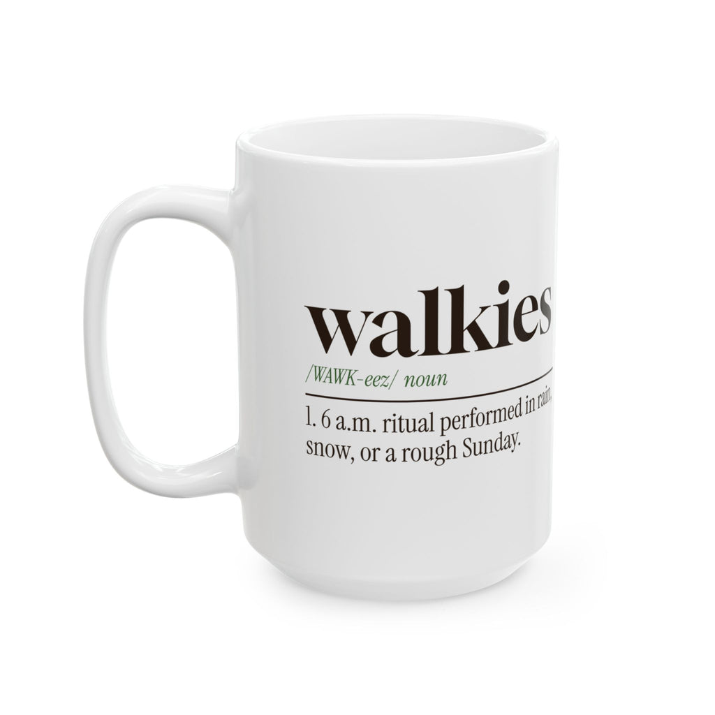 Funny Dog Walk Coffee Mug Walkies Definition For Dog Dads
