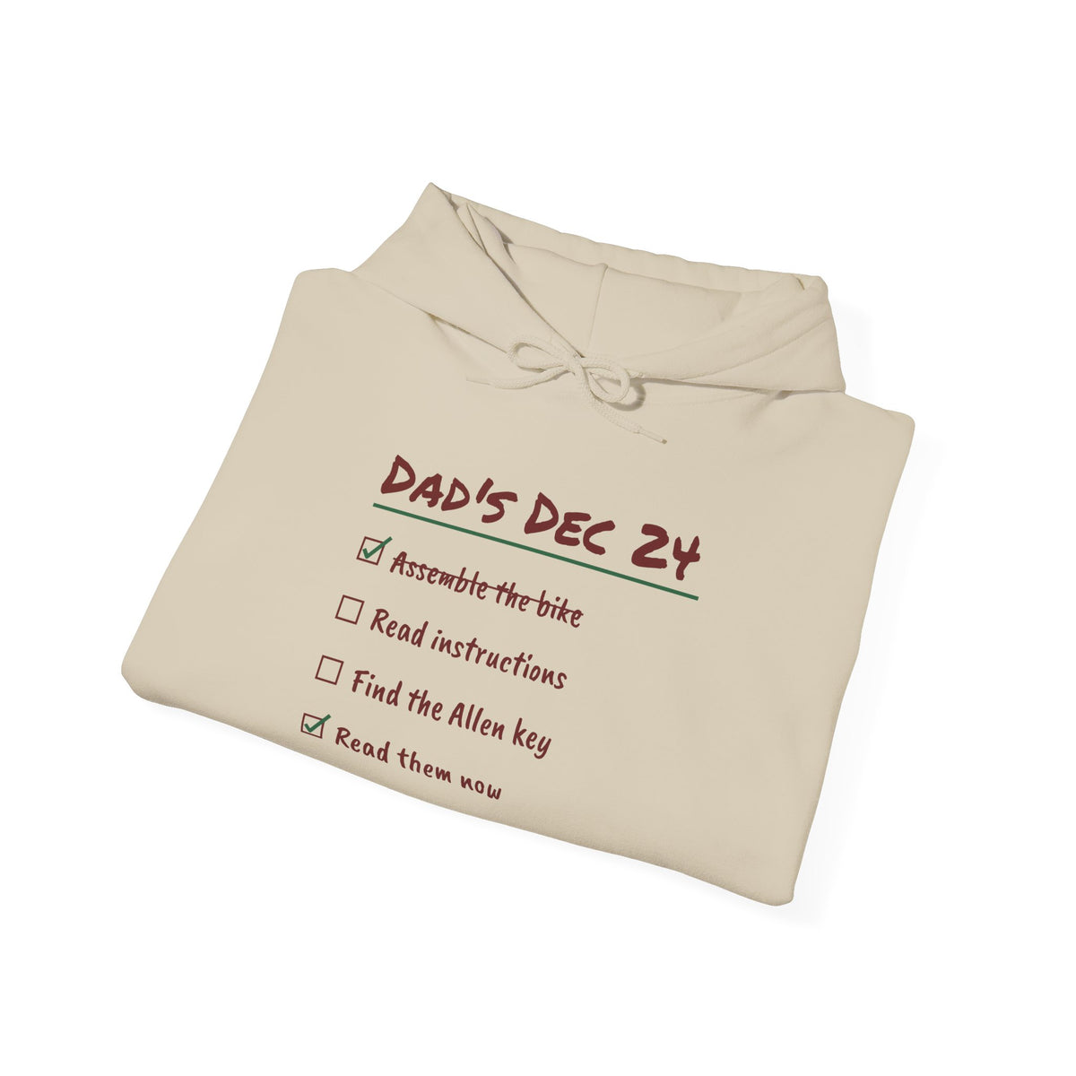 Funny Christmas Dad Hoodie Read The Instructions Eventually