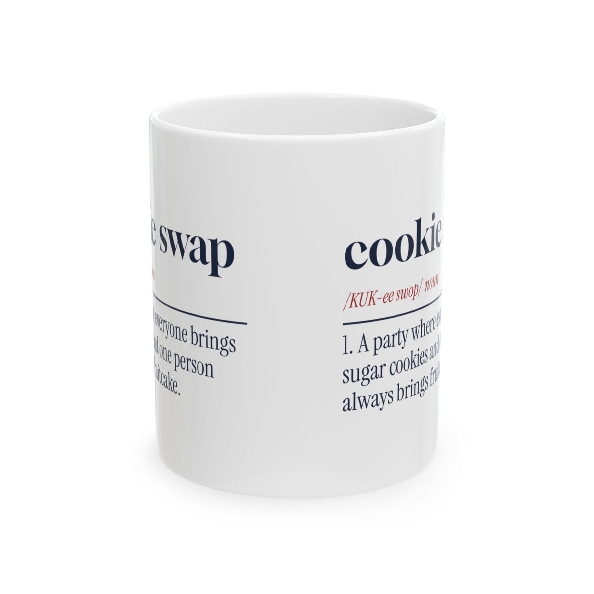 Funny Christmas Baking Coffee Mug Cookie Swap Definition For Bakers