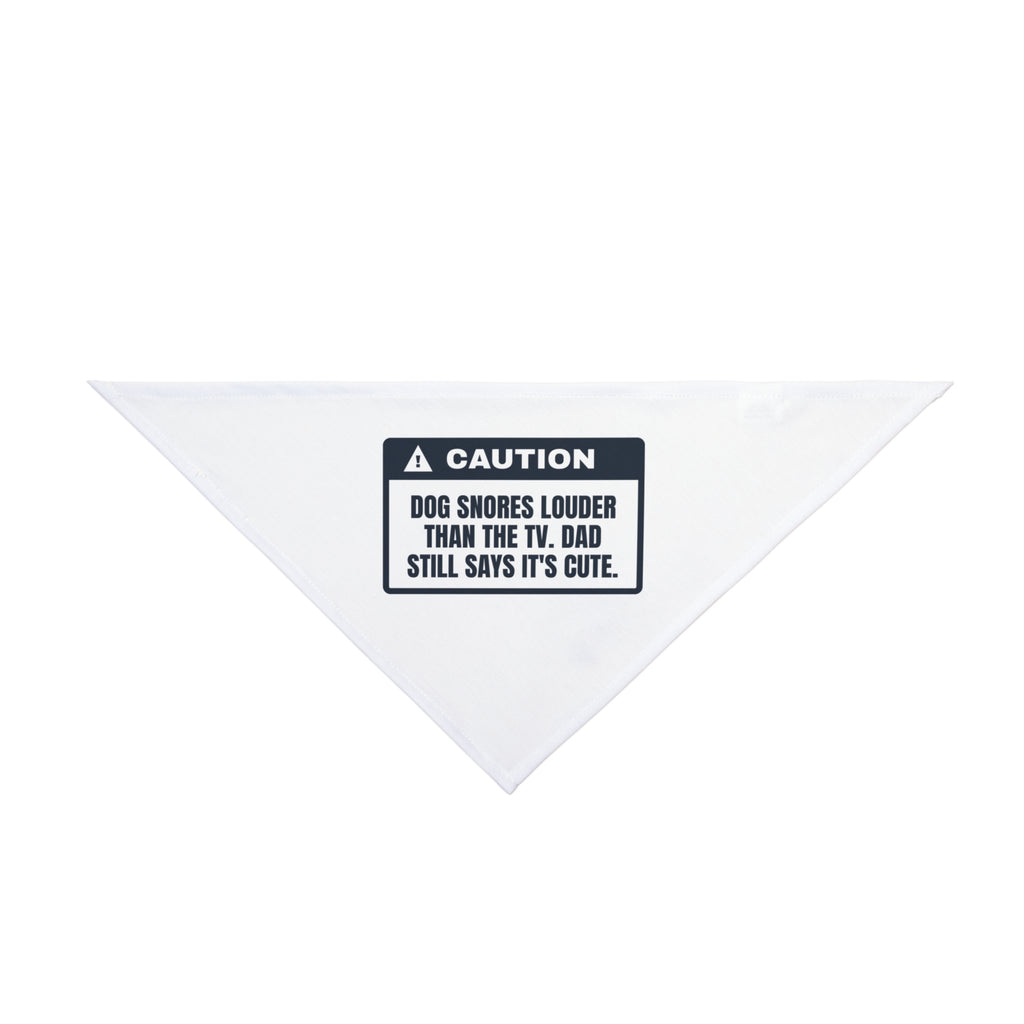 Funny Dog Dad Warning Label Dog Bandana For Dog Owners
