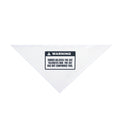 Funny Cat Dad Warning Label Dog Bandana For Cat Owners