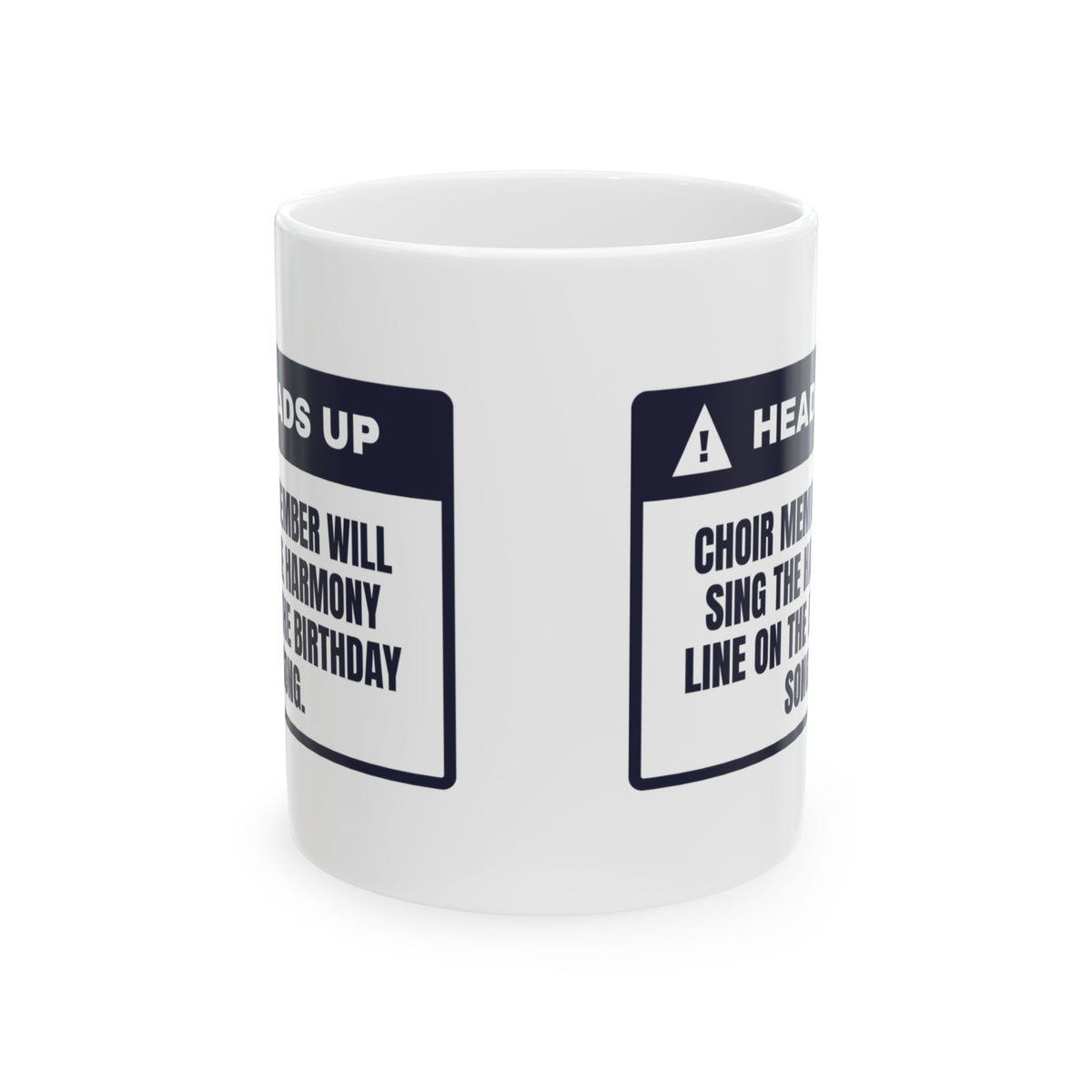 Funny Choir Coffee Mug Sings Harmony On Happy Birthday For Singers