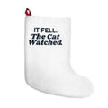 Funny Christmas Cat Christmas Stocking It Fell The Cat Watched
