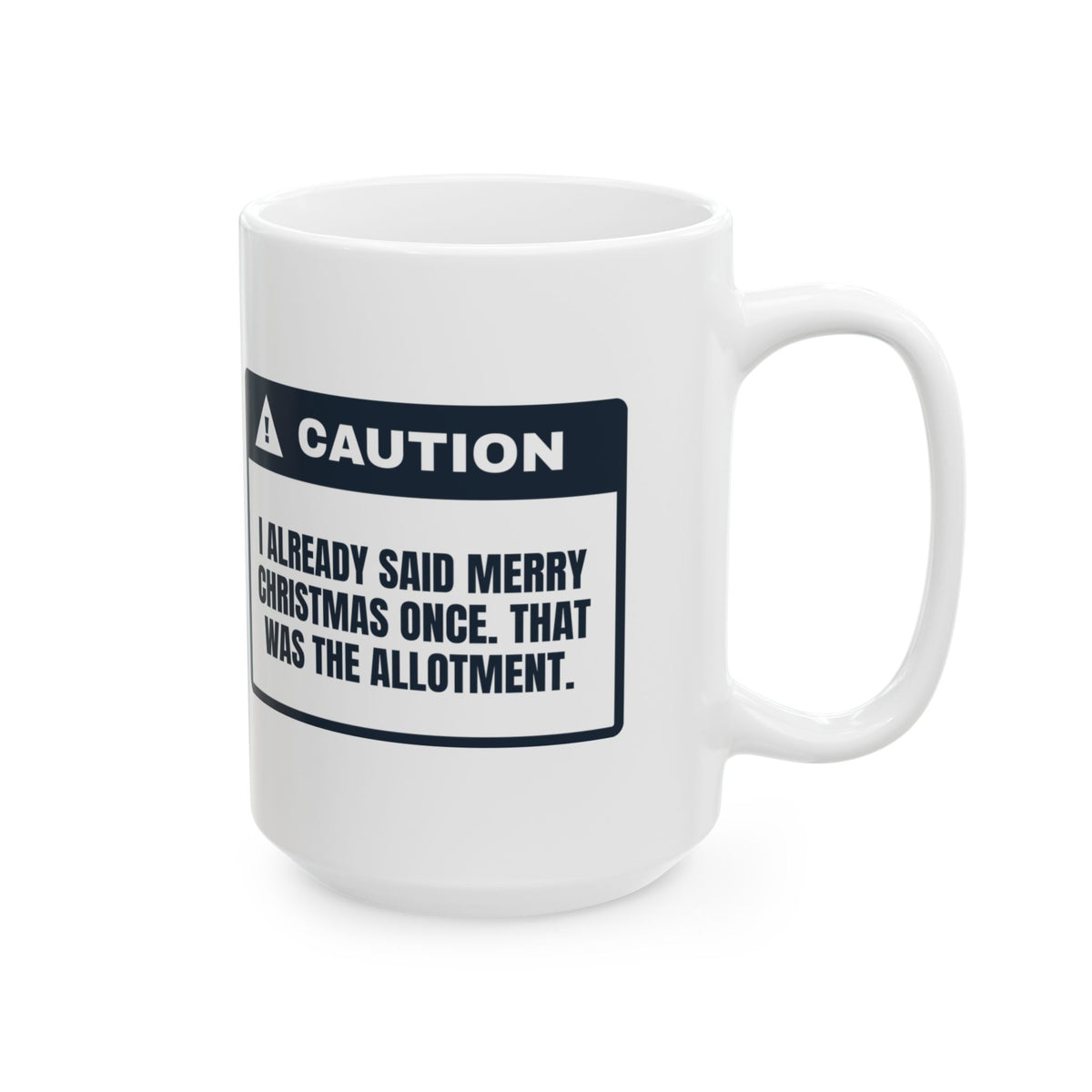 Funny Christmas Introvert Coffee Mug Merry Christmas Allotment Used
