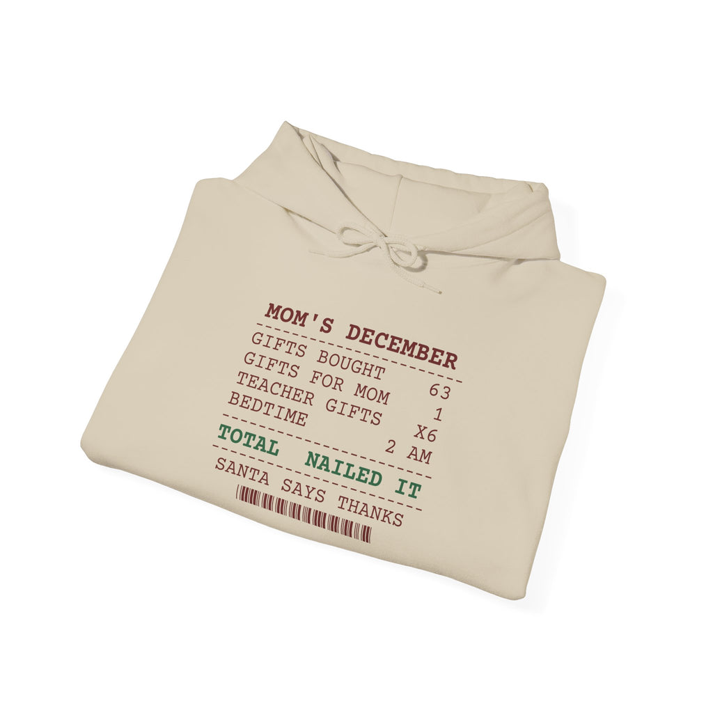 Funny Christmas Mom Hoodie Gifts Bought 63 Receipt For Moms