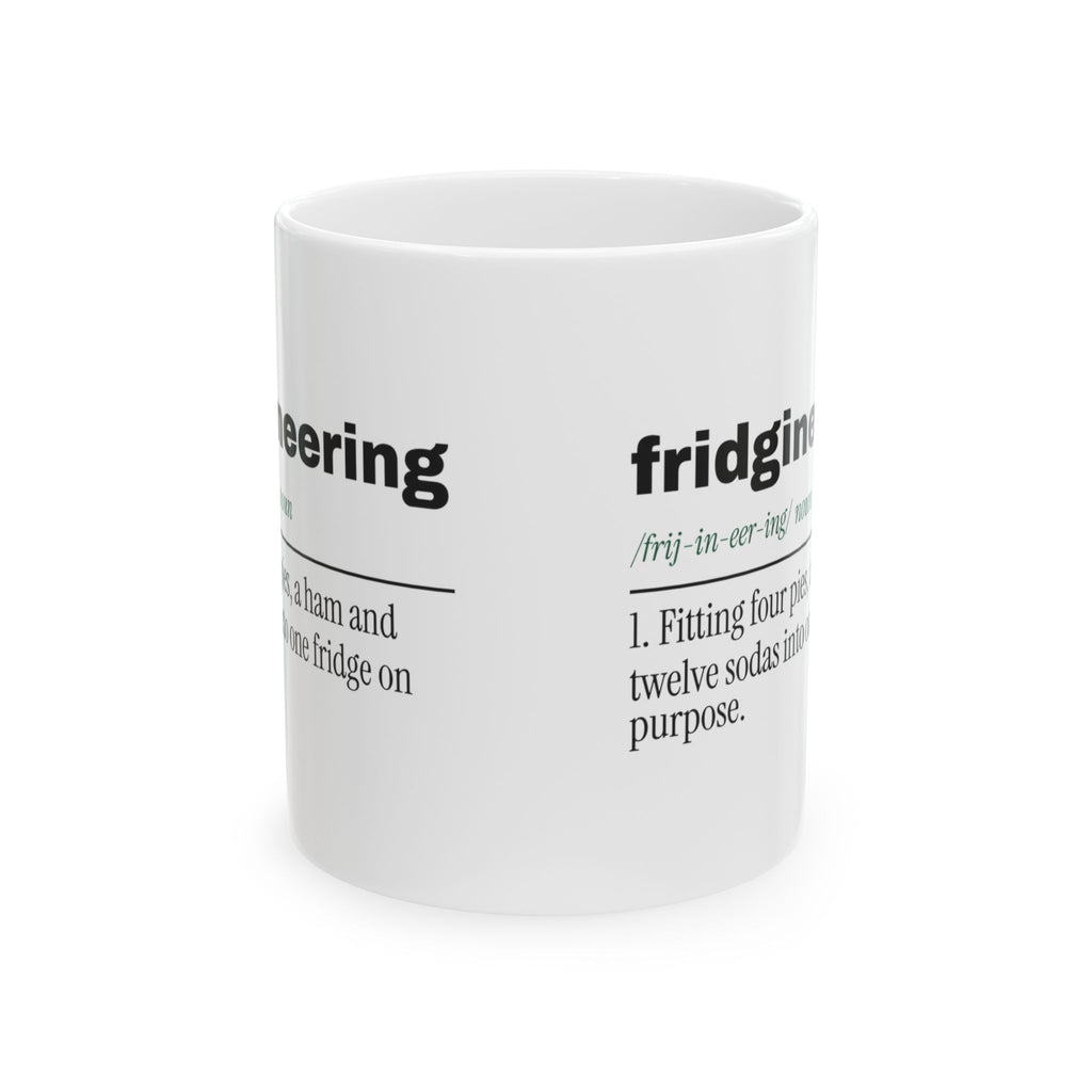 Funny Christmas Coffee Mug Fridgineering Dictionary Holiday Host