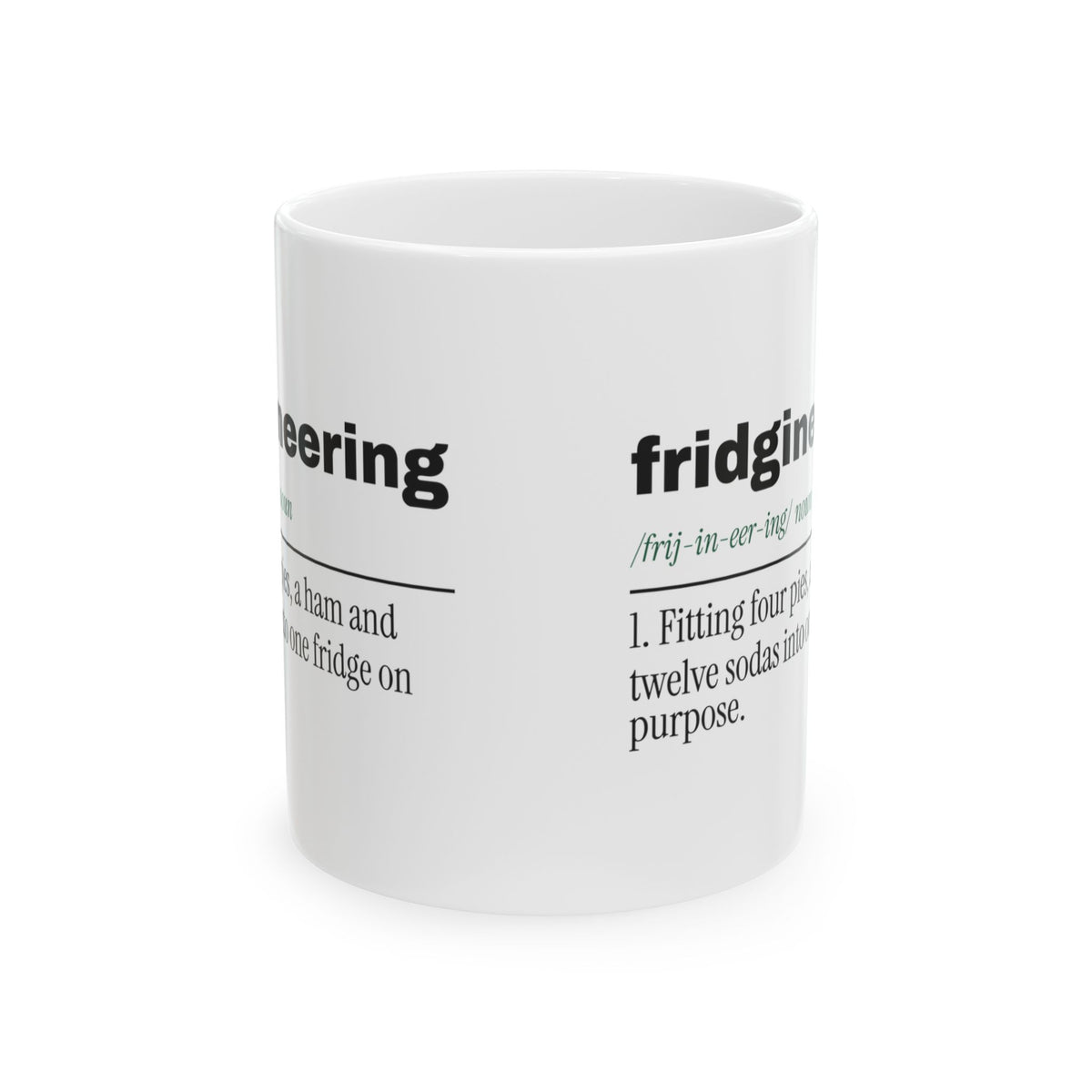 Funny Christmas Coffee Mug Fridgineering Dictionary Holiday Host