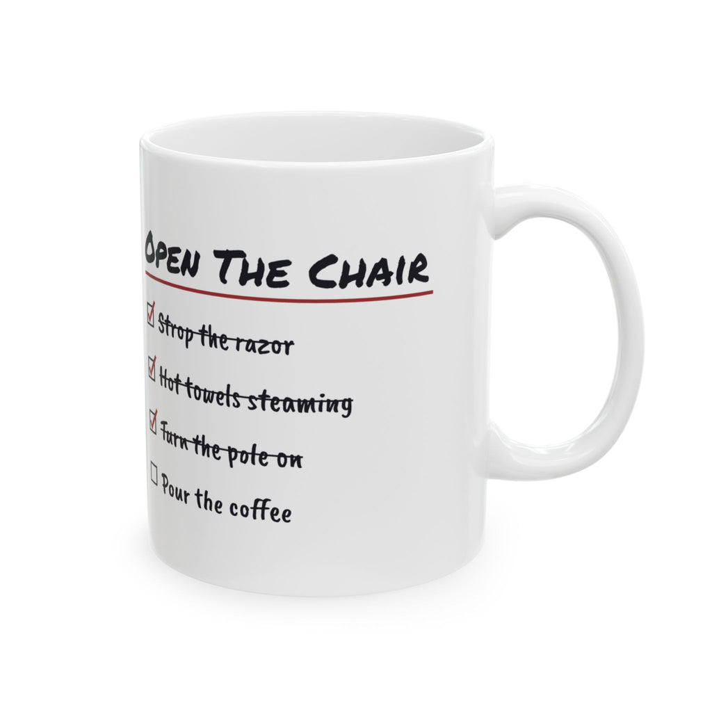 Funny Barber Mug Strop The Razor Pour Coffee Barber Checklist