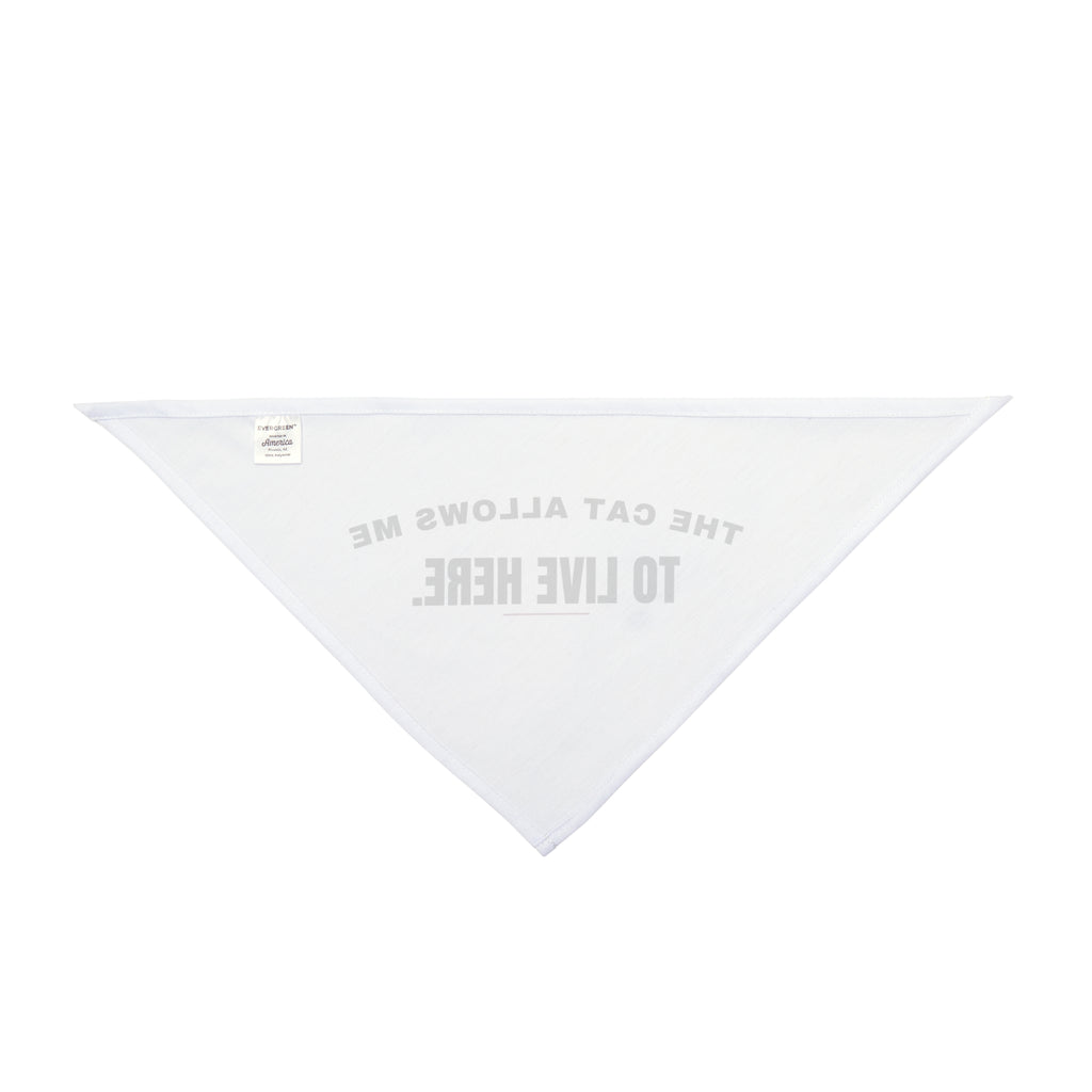 The Cat Allows Me To Live Here Dog Bandana For Cat Moms