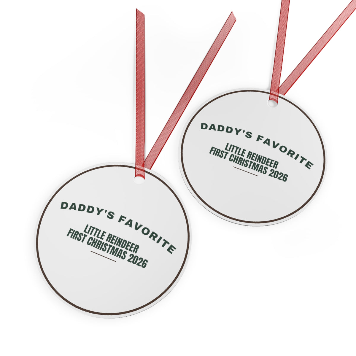 Christmas Ornament 2026 Daddy's Little Reindeer First Christmas