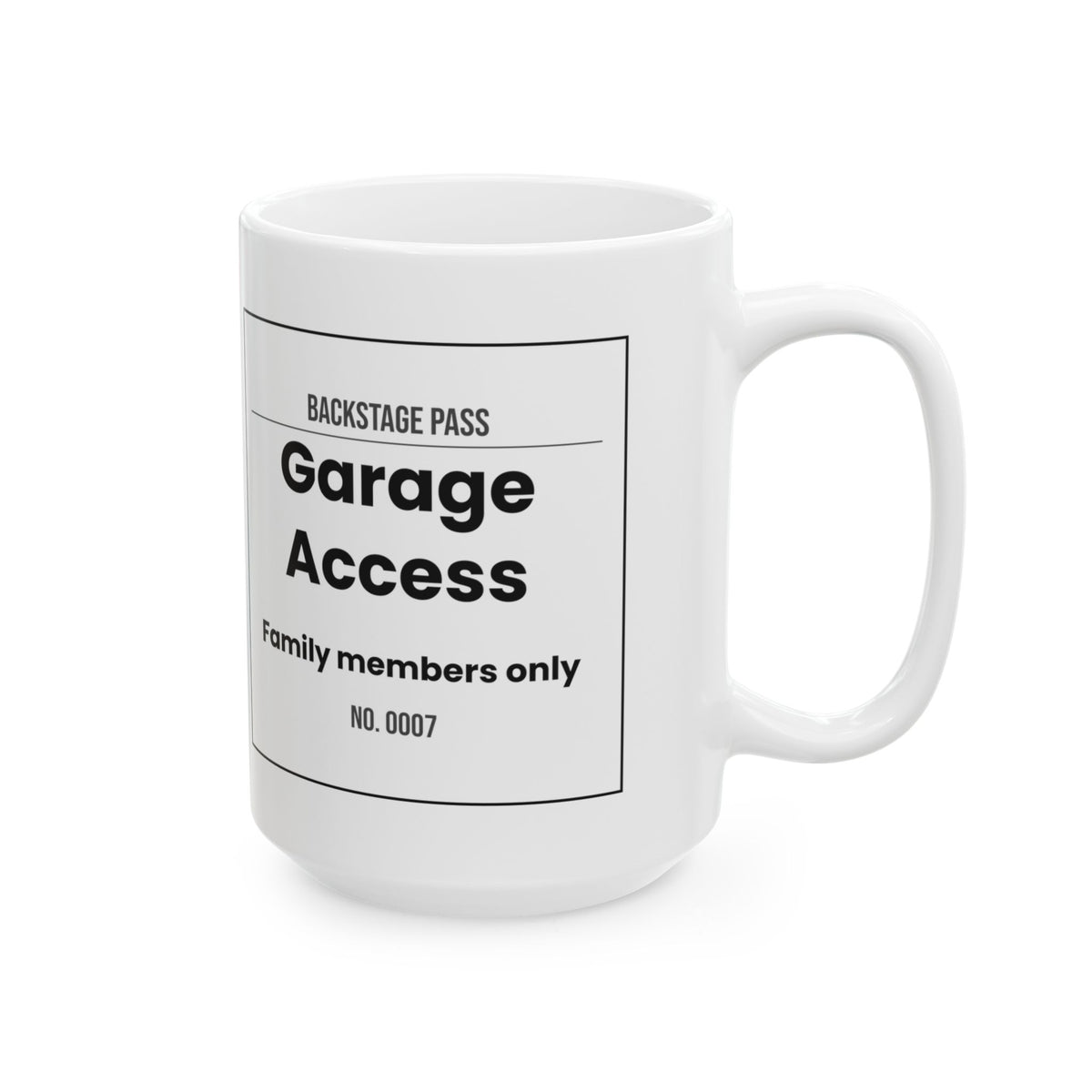Funny Dad Coffee Mug Garage Backstage Pass For Dads