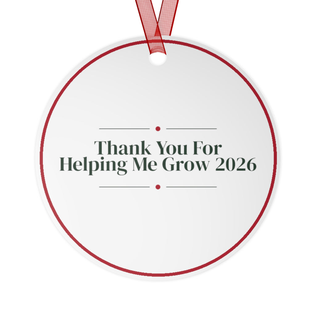 Christmas Teacher Ornament Thank You For Helping Me Grow 2026