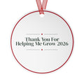 Christmas Teacher Ornament Thank You For Helping Me Grow 2026