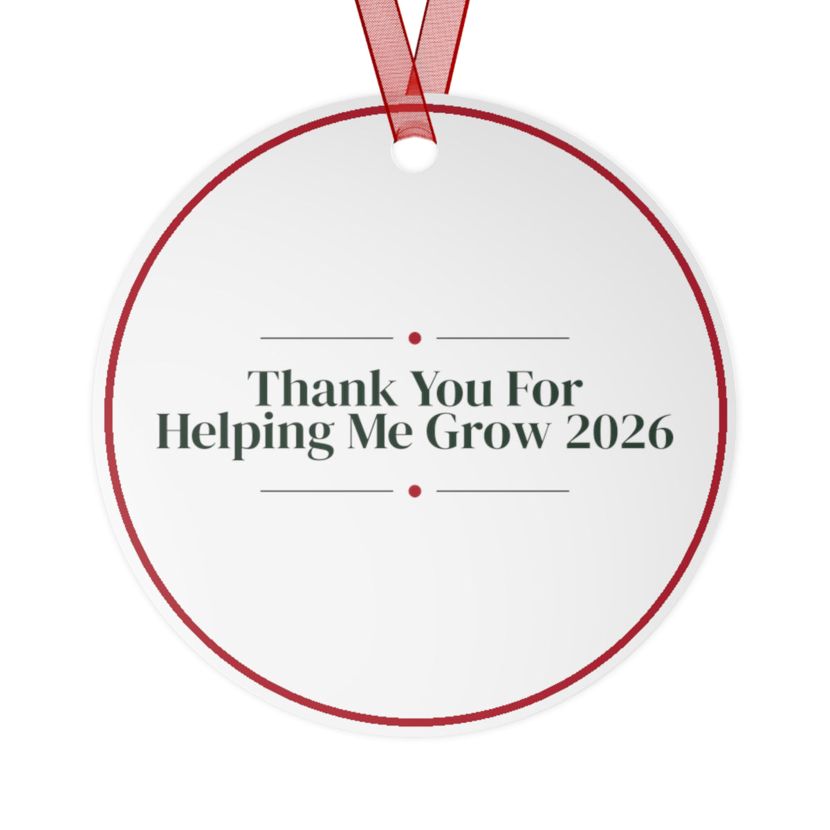 Christmas Teacher Ornament Thank You For Helping Me Grow 2026