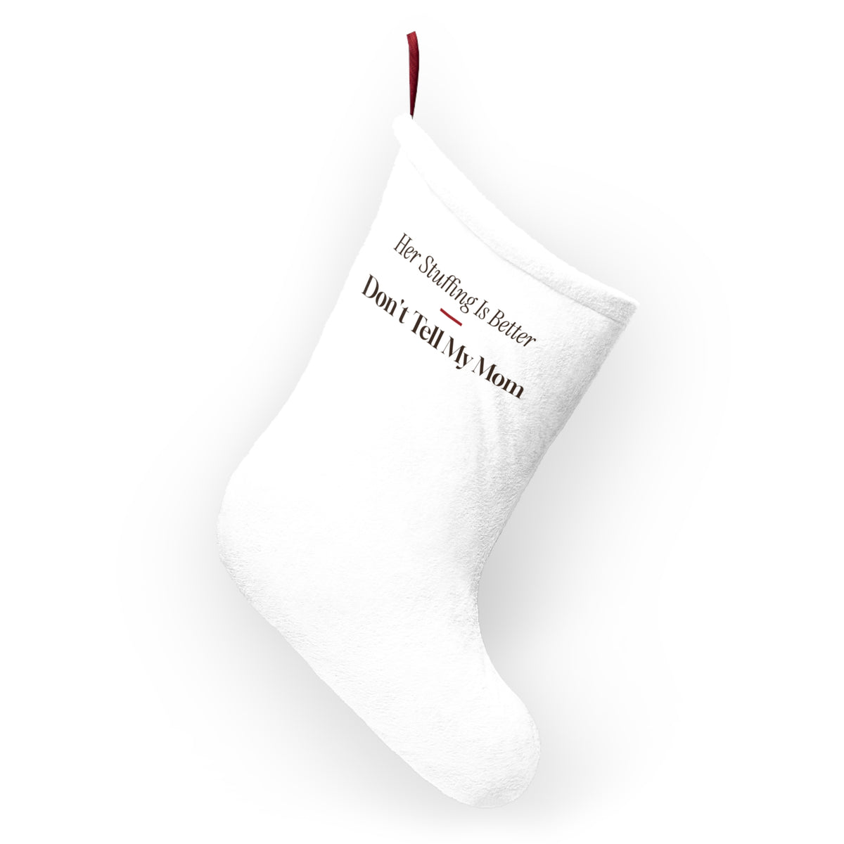 Funny Mother In Law Christmas Stocking Her Stuffing Is Better
