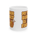 Funny My Yarn Budget Is Fine Knitting Crochet Yarn Lover Coffee Mug