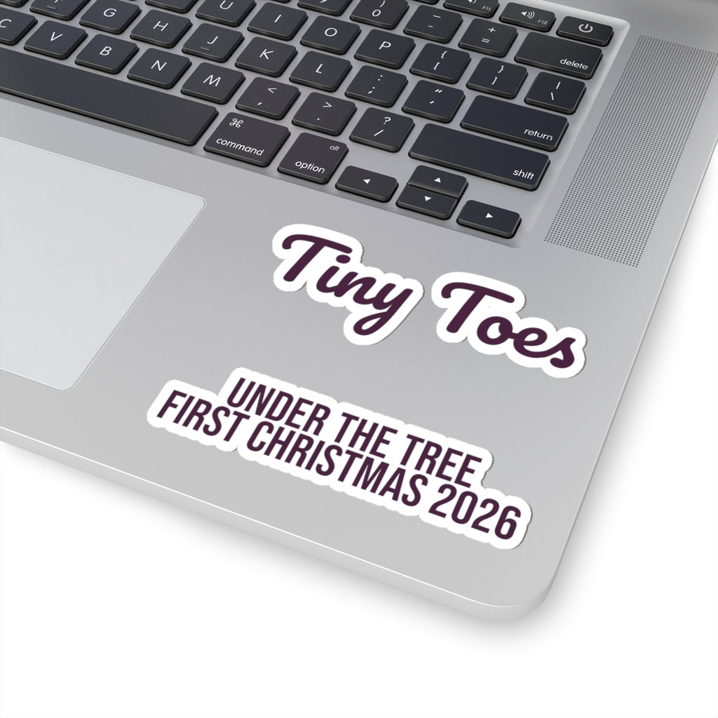 Christmas Sticker Tiny Toes Under The Tree First Christmas 2026