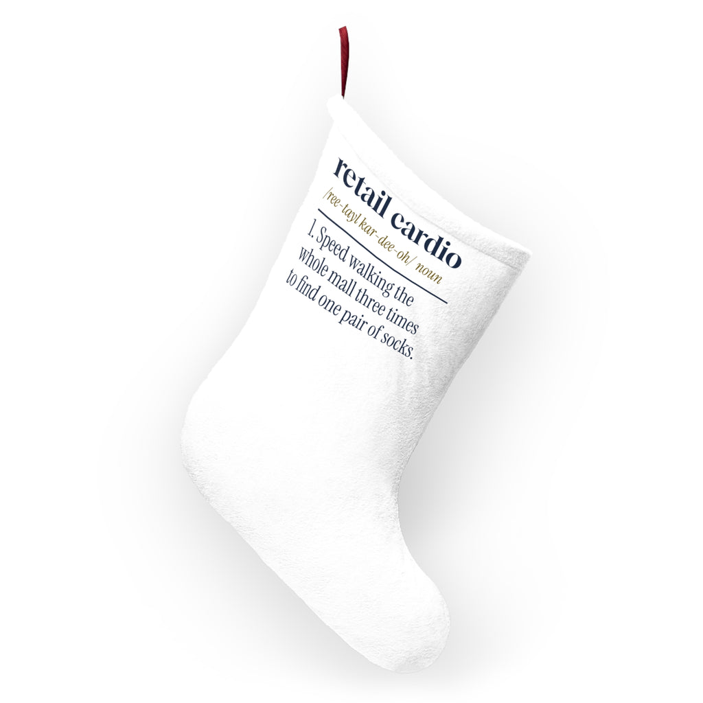 Funny Christmas Shopping Christmas Stocking Retail Cardio Definition