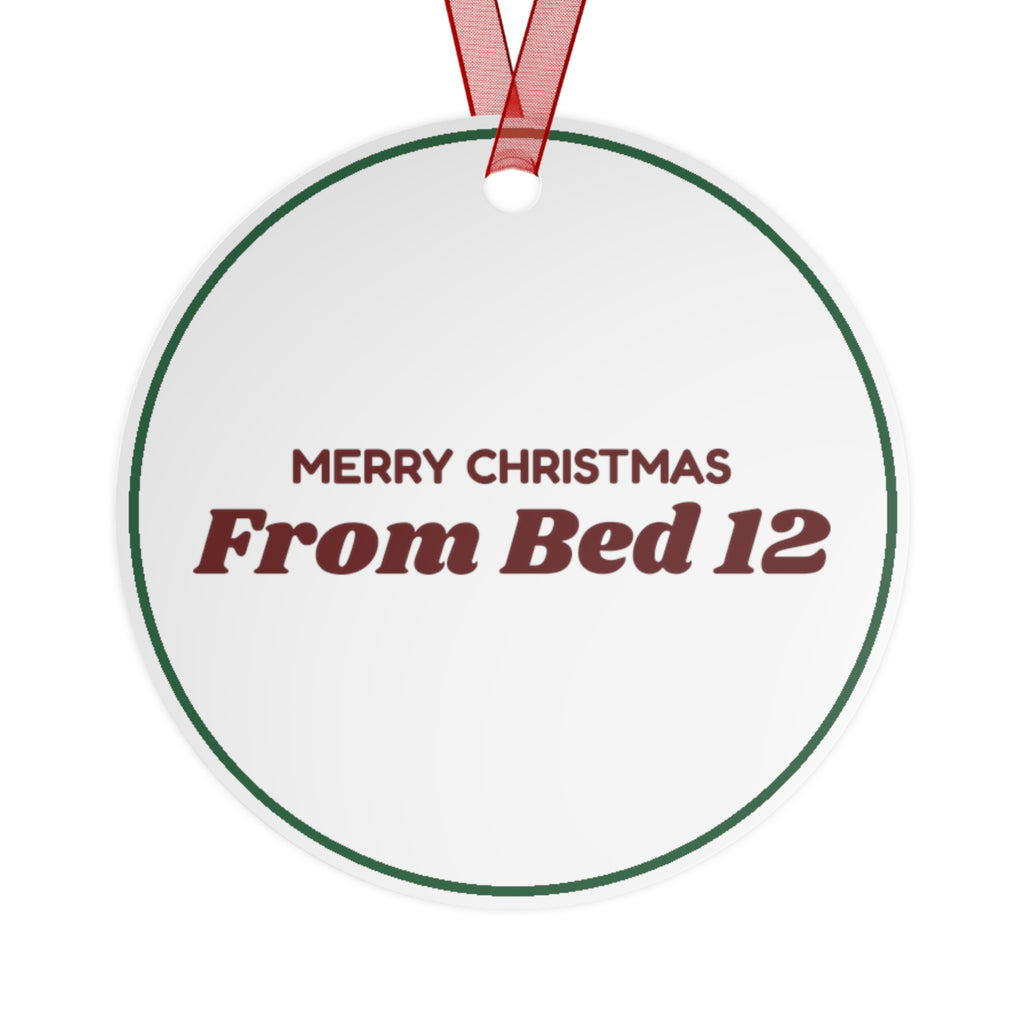 Funny Christmas Nurse Ornament Merry Christmas From Bed 12