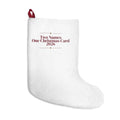 Christmas Stocking Two Names One Christmas Card 2026 Newlyweds