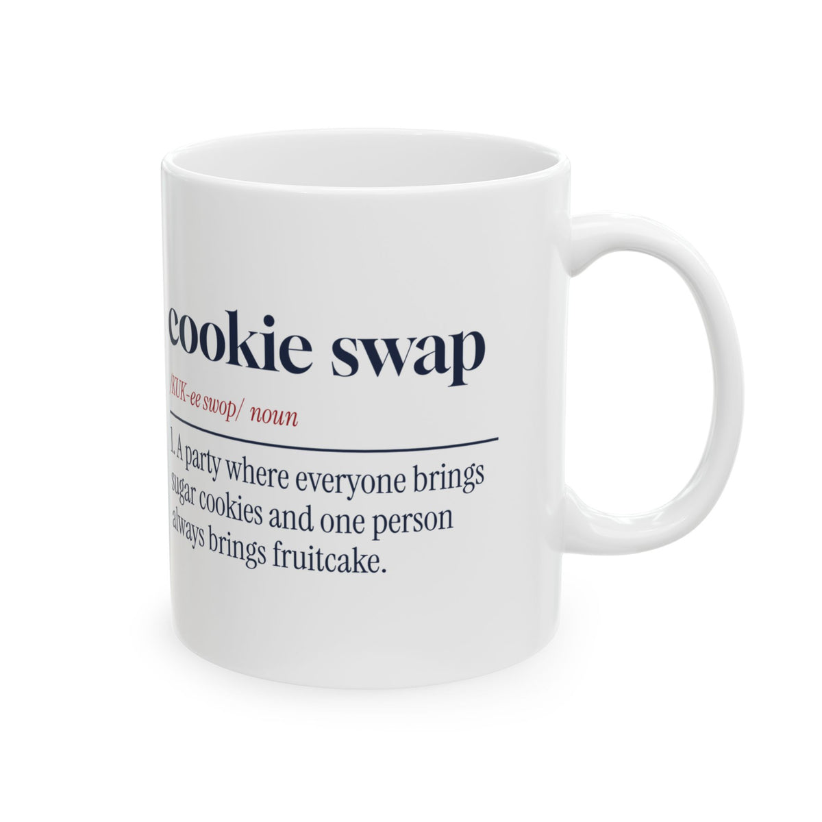 Funny Christmas Baking Coffee Mug Cookie Swap Definition For Bakers