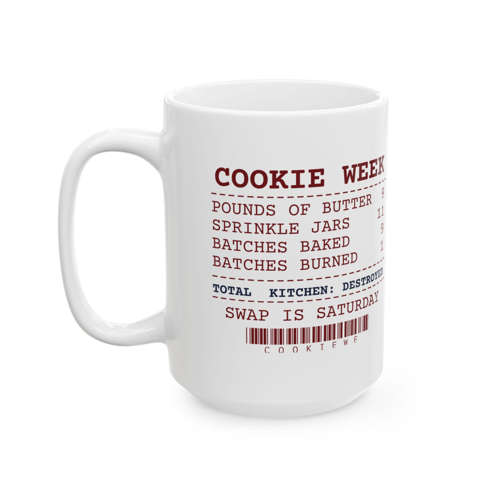 Funny Christmas Baking Coffee Mug Cookie Week Receipt For Bakers