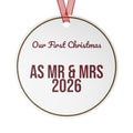 Christmas Ornament 2026 Our First Christmas As Mr And Mrs