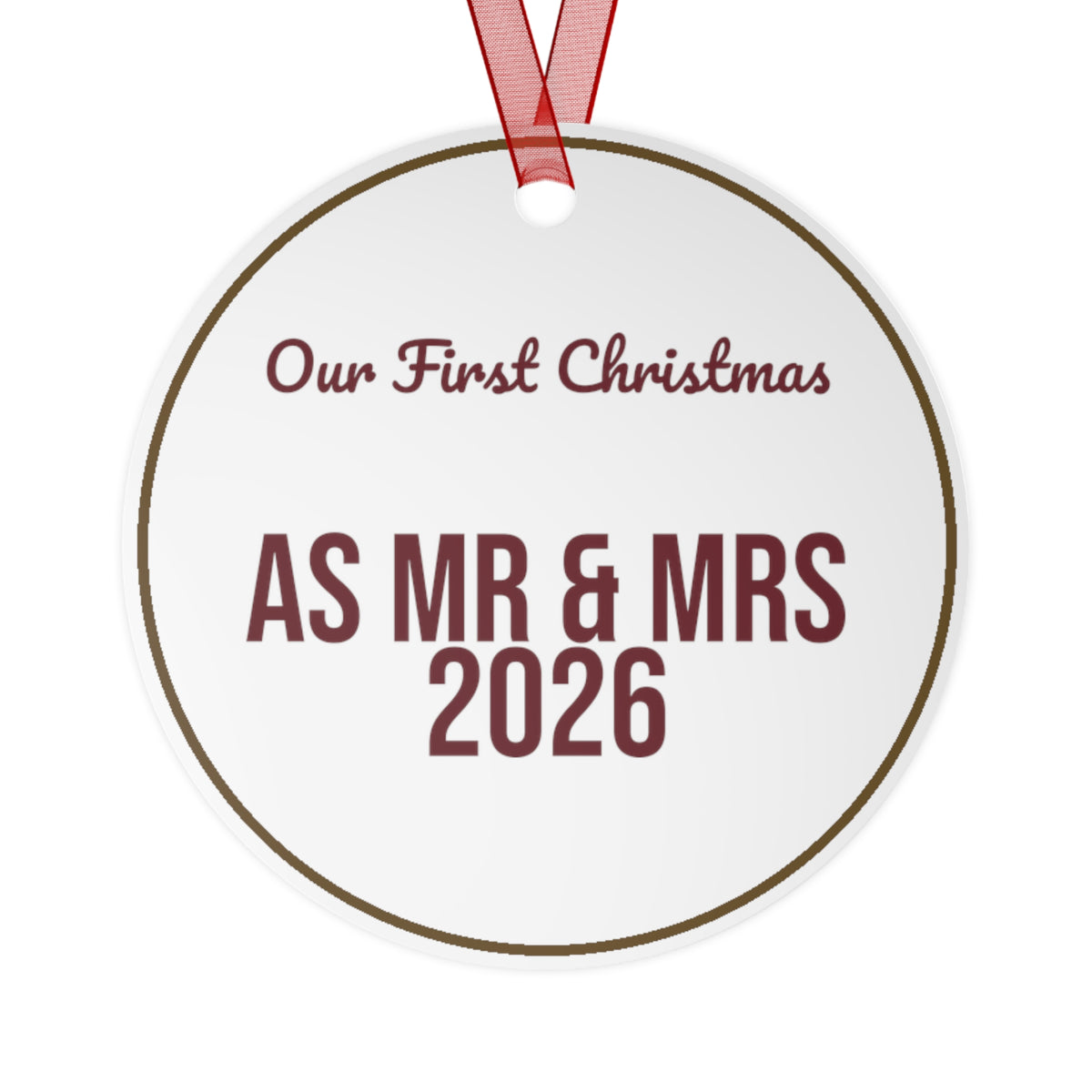 Christmas Ornament 2026 Our First Christmas As Mr And Mrs