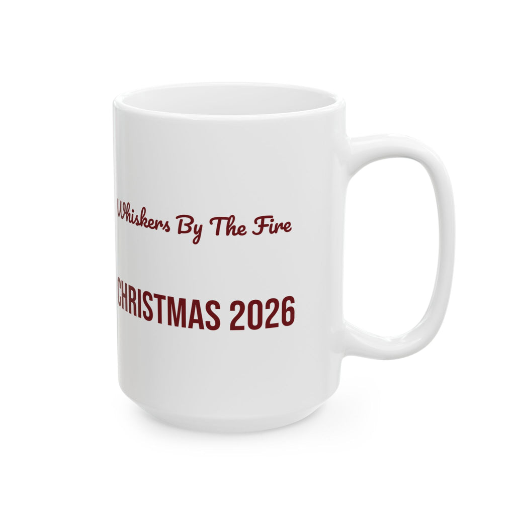 Christmas Coffee Mug Whiskers By The Fire Christmas 2026 For Cat Moms