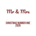 Christmas Sticker Mr And Mrs Christmas Number One 2026 For Newlyweds