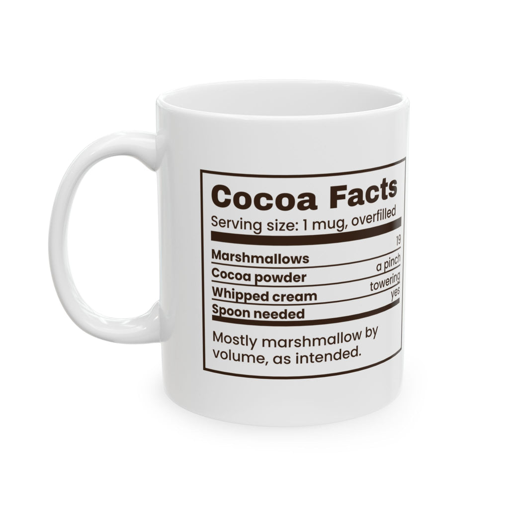 Funny Hot Cocoa Christmas Coffee Mug Cocoa Facts Marshmallows 19