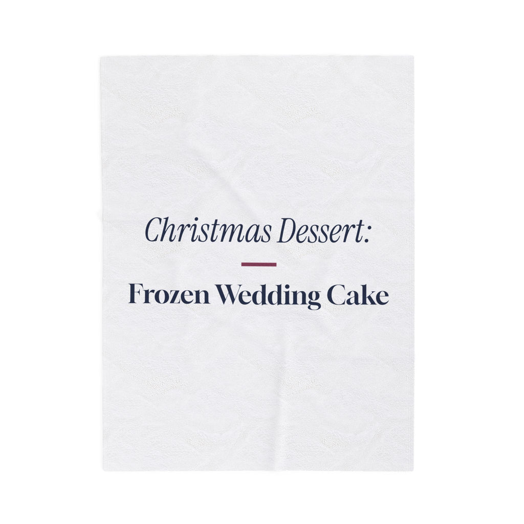 Funny Christmas Throw Blanket Frozen Wedding Cake For Newlyweds