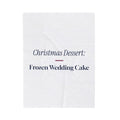Funny Christmas Throw Blanket Frozen Wedding Cake For Newlyweds