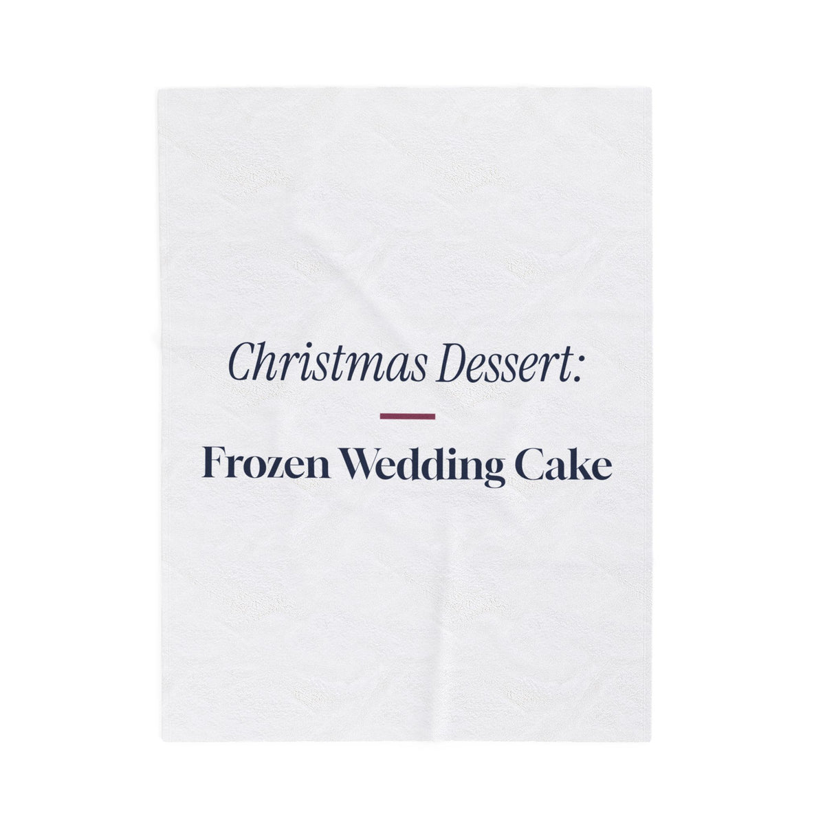 Funny Christmas Throw Blanket Frozen Wedding Cake For Newlyweds