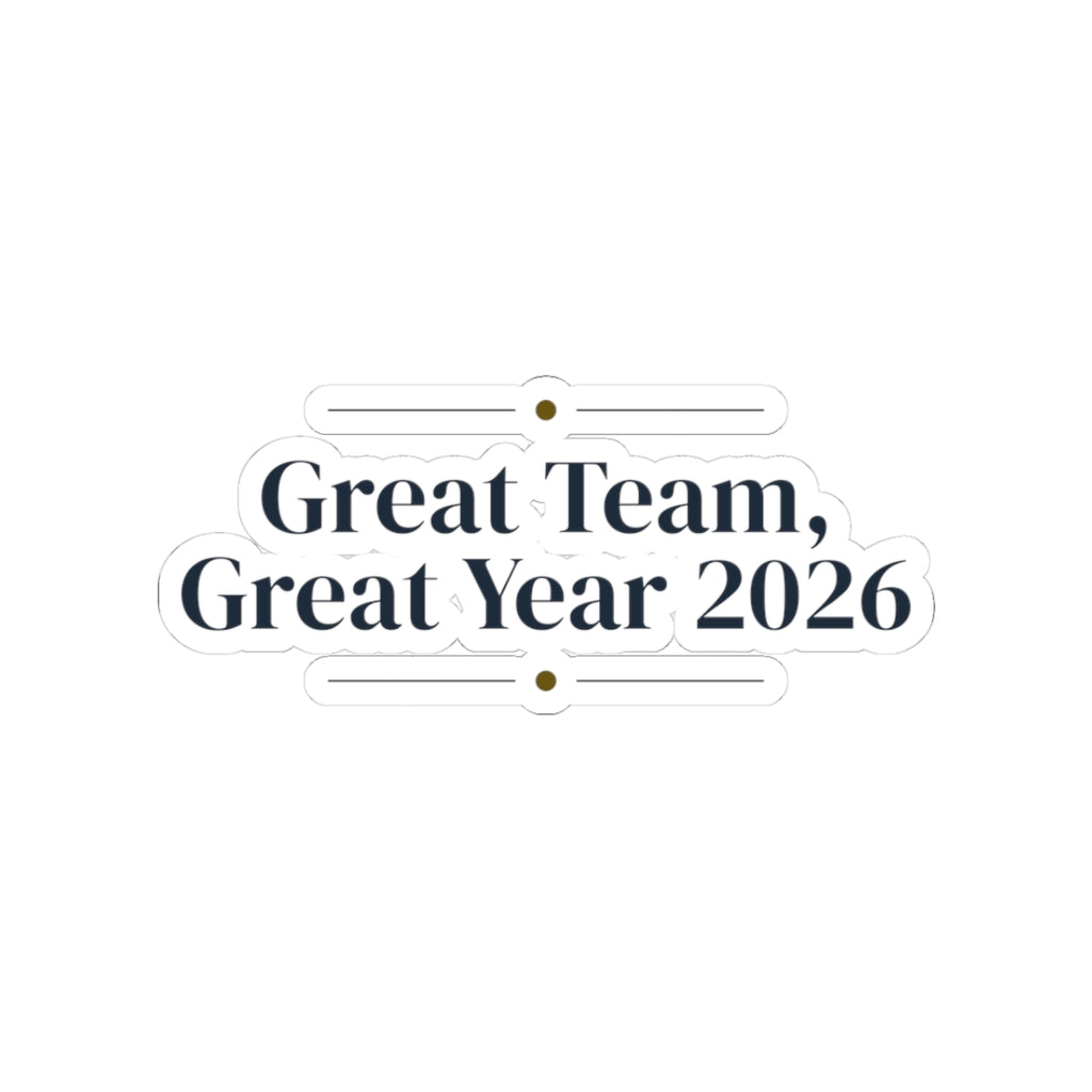 Christmas Sticker Great Team Great Year 2026 For Coworkers