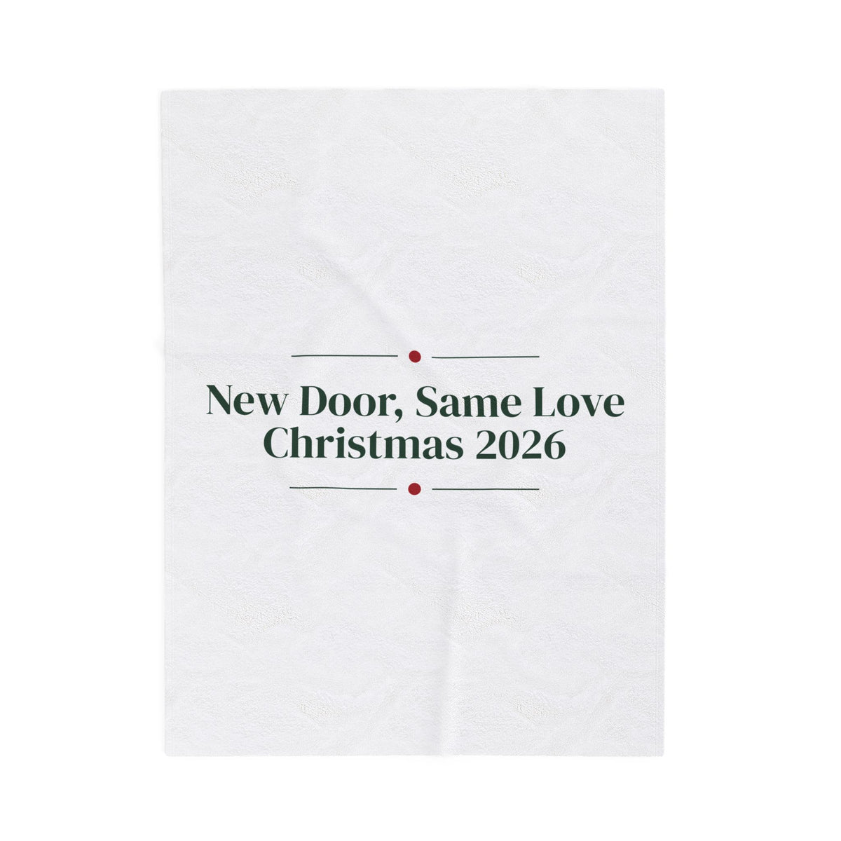 New Home Christmas Throw Blanket New Door Same Love 2026