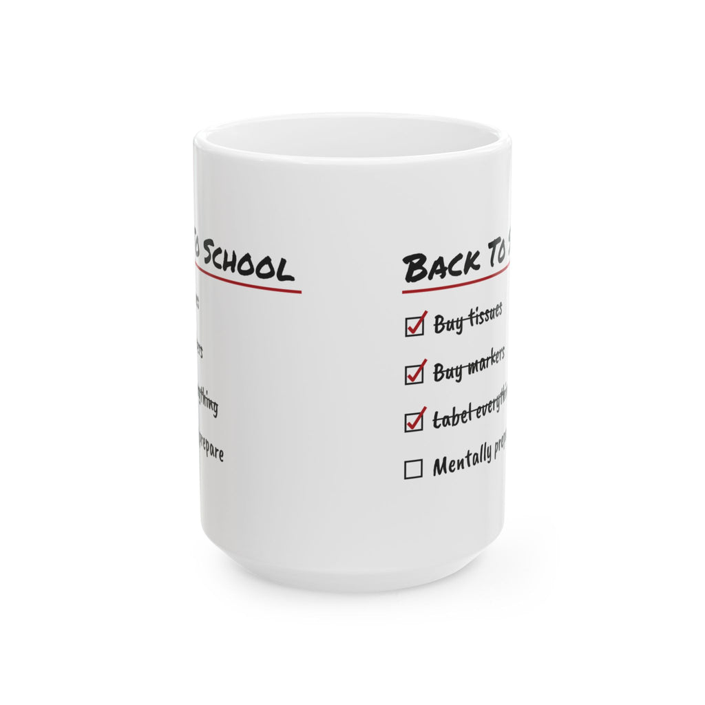 Funny Teacher Checklist Coffee Mug Back To School For Teachers