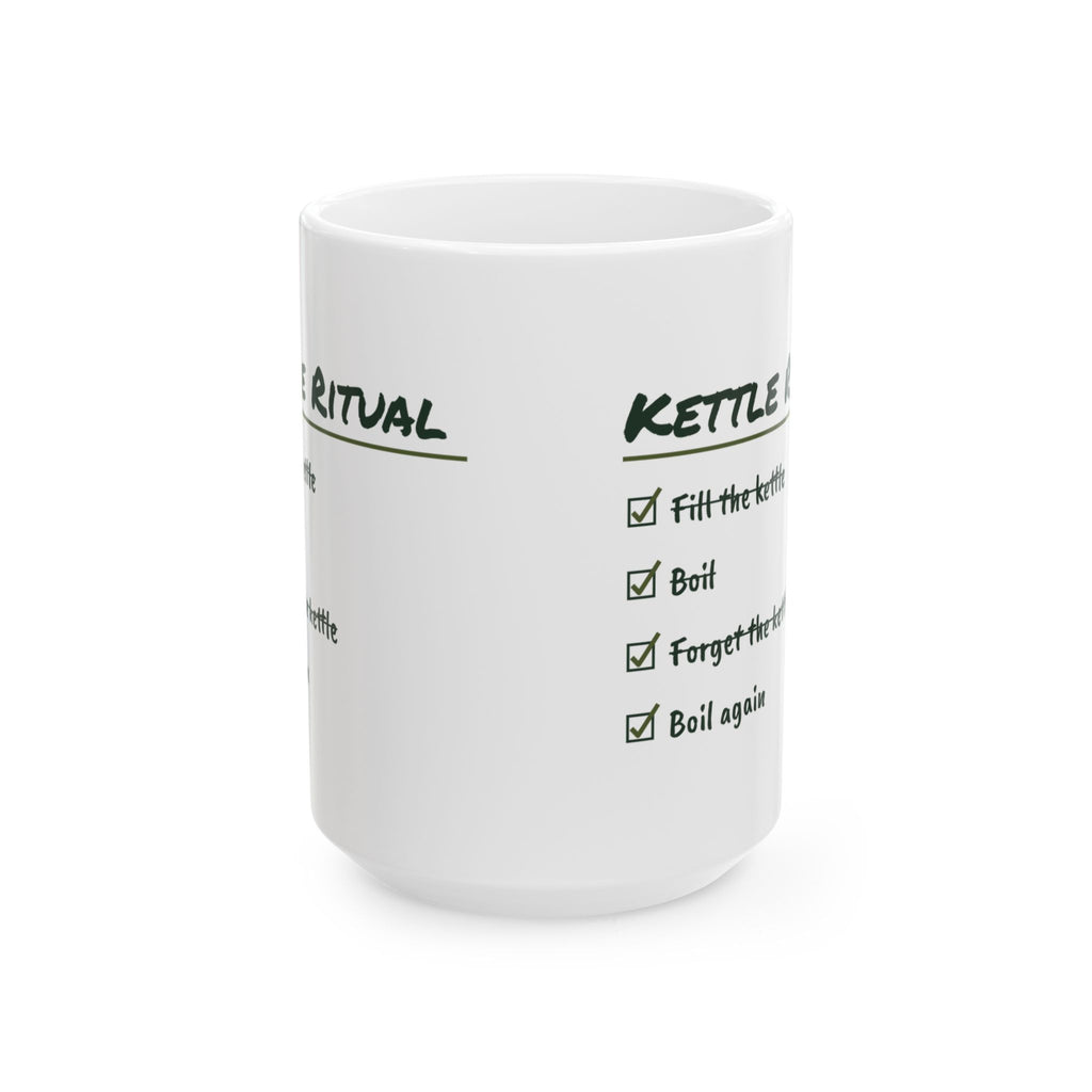 Funny Tea Lover Coffee Mug Kettle Ritual Checklist For Tea Drinkers