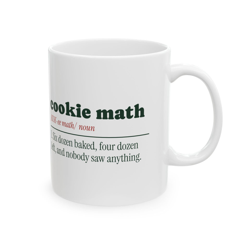 Funny Christmas Baking Coffee Mug Cookie Math Definition For Bakers