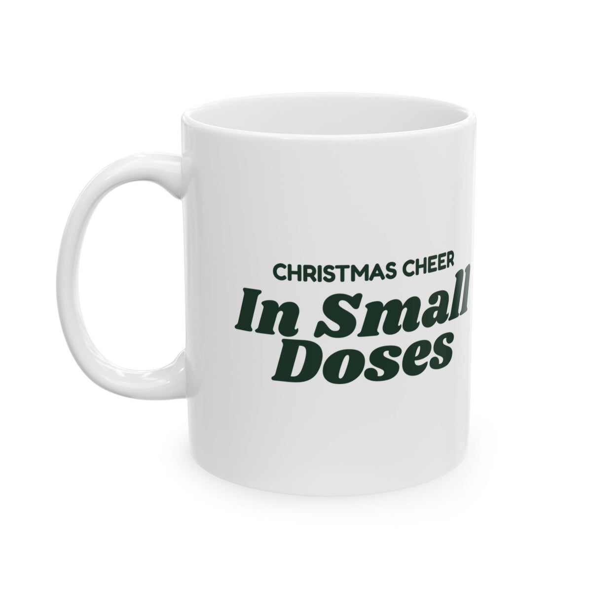 Funny Introvert Christmas Coffee Mug Christmas Cheer In Small Doses
