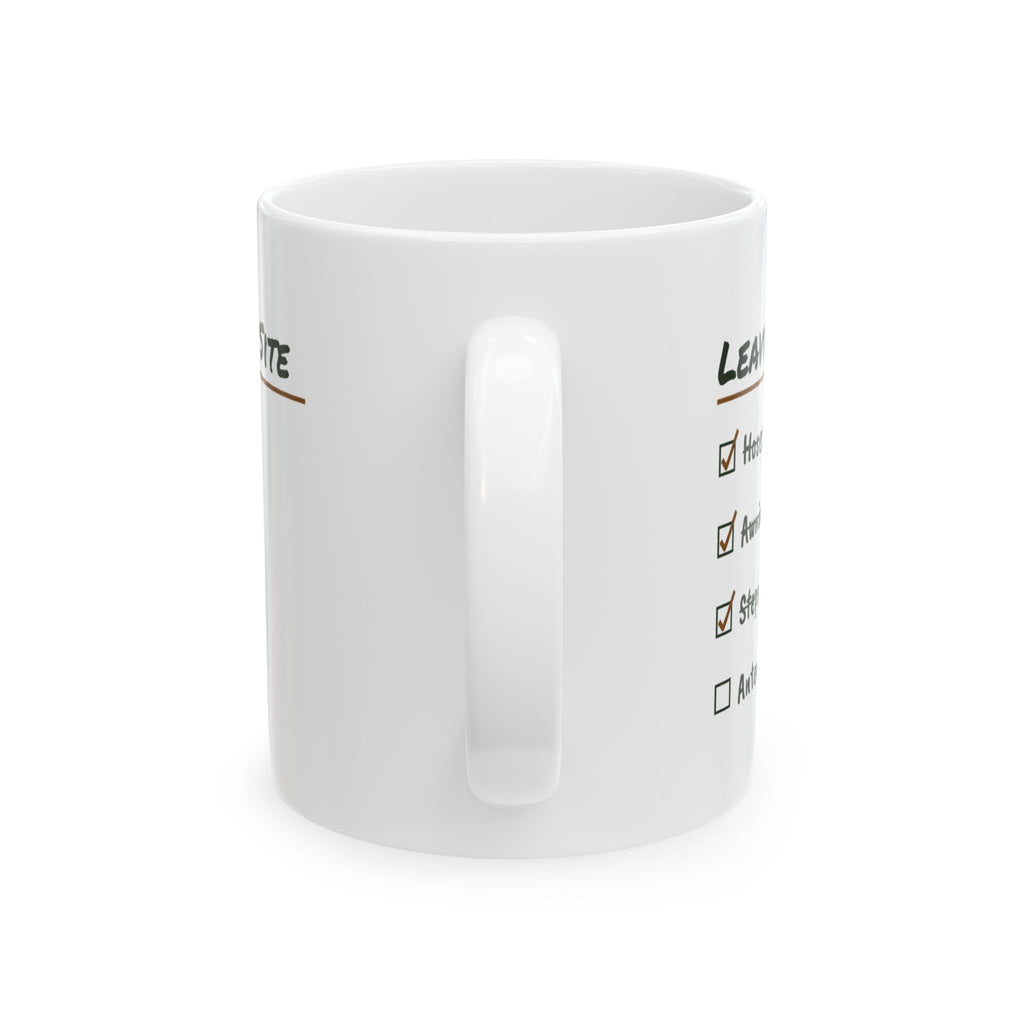 RV Coffee Mug Leaving The Site Checklist Is The Antenna Down